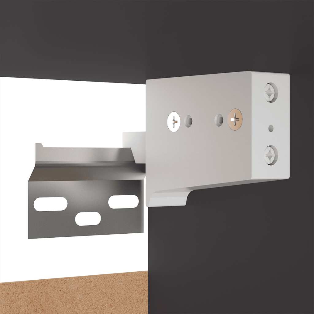 7-tlg. TV-Schrank-Set Grau Holzwerkstoff