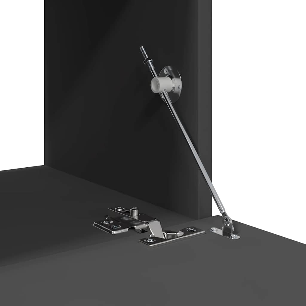 6-tlg. TV-Schrank-Set Grau Holzwerkstoff