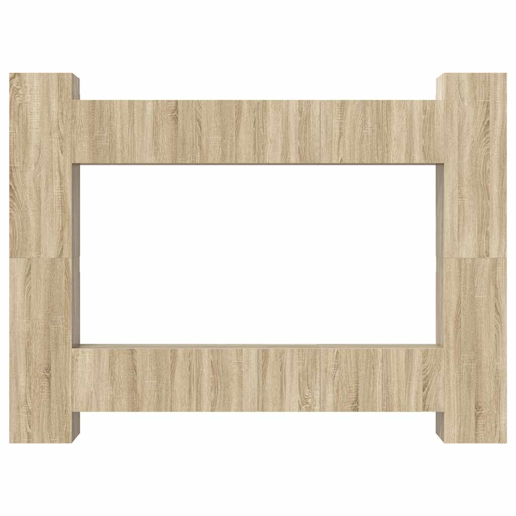 10-tlg. TV-Schrank-Set Sonoma-Eiche Holzwerkstoff