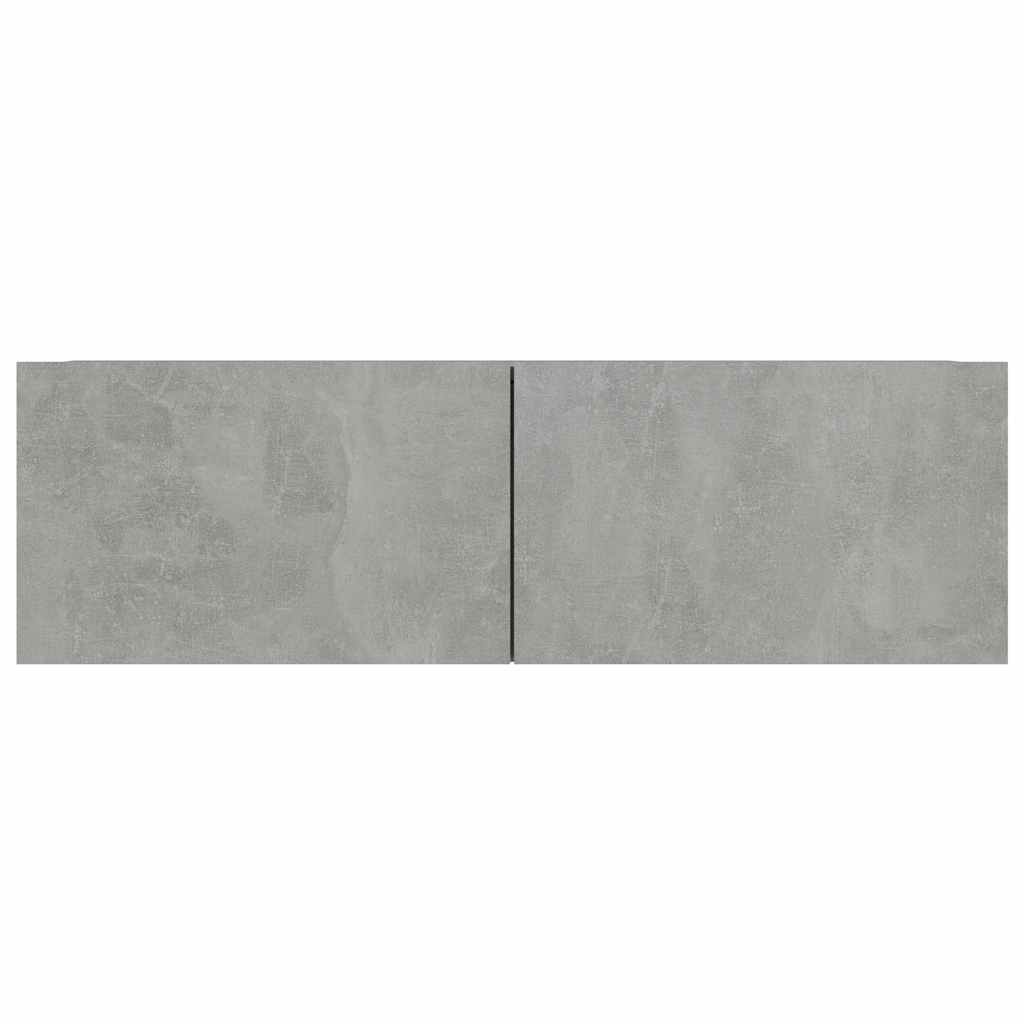4-tlg. TV-Schrank-Set Betongrau Holzwerkstoff