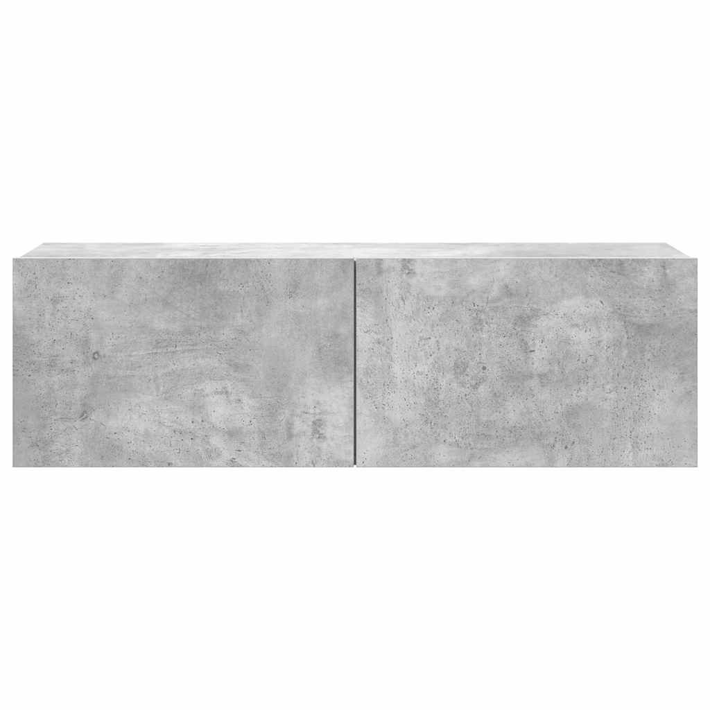 8-tlg. TV-Schrank-Set Betongrau Holzwerkstoff