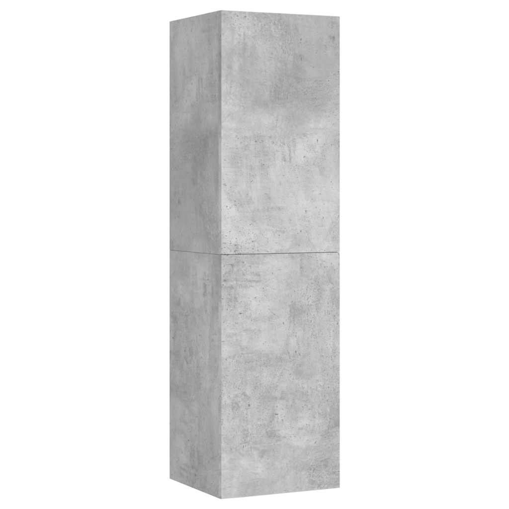 3-tlg. TV-Schrank-Set Betongrau Holzwerkstoff