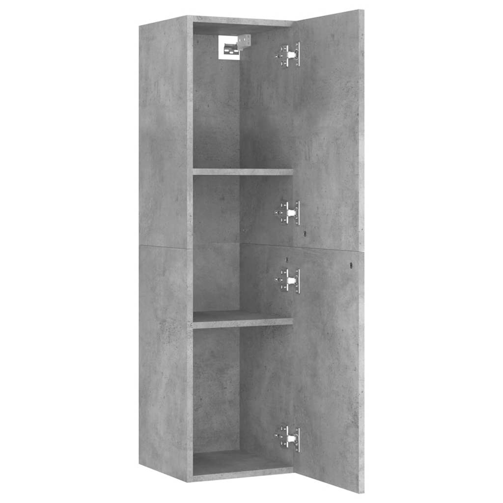 3-tlg. TV-Schrank-Set Betongrau Holzwerkstoff