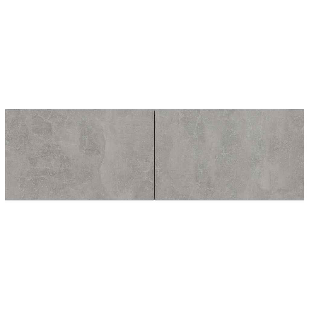 8-tlg. TV-Schrank-Set Betongrau Holzwerkstoff