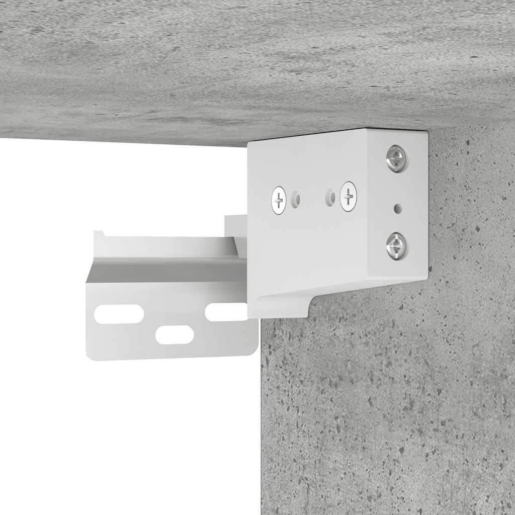 10-tlg. TV-Schrank-Set Betongrau Holzwerkstoff