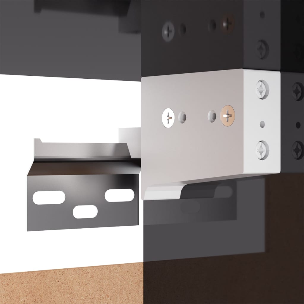 10-tlg. TV-Schrank-Set Hochglanz-Grau Holzwerkstoff