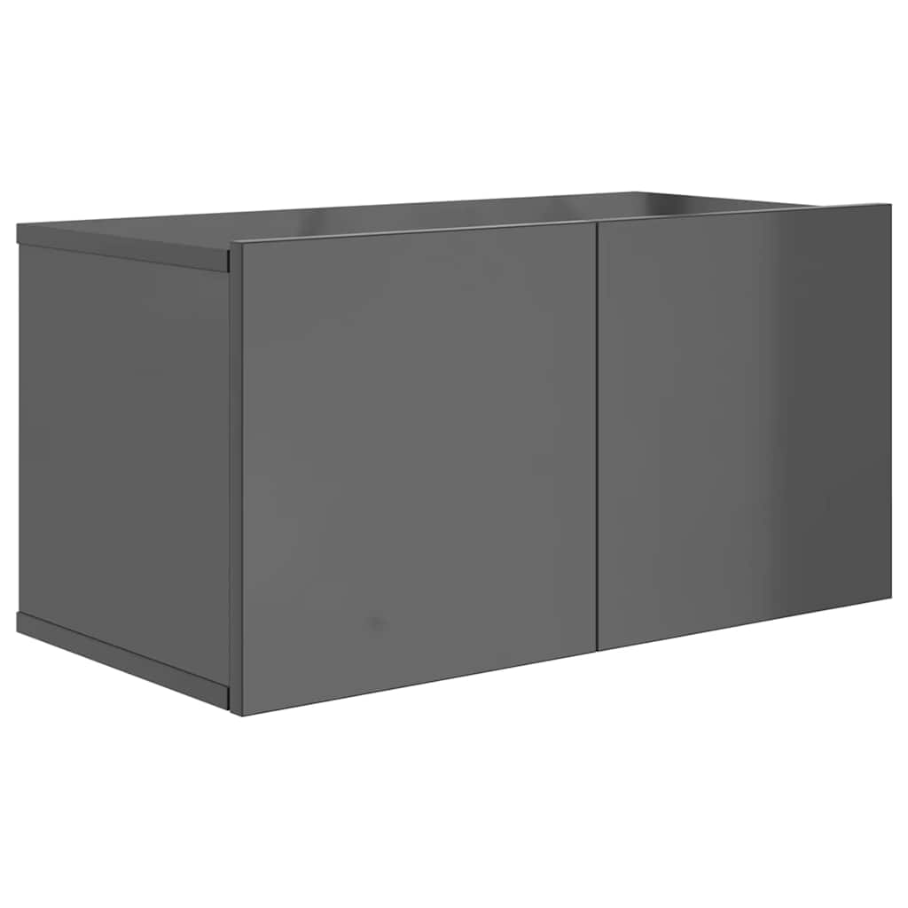 10-tlg. TV-Schrank-Set Hochglanz-Grau Holzwerkstoff