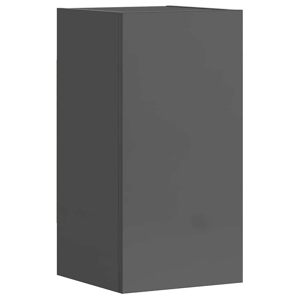 5-tlg. TV-Schrank-Set Hochglanz-Grau Holzwerkstoff