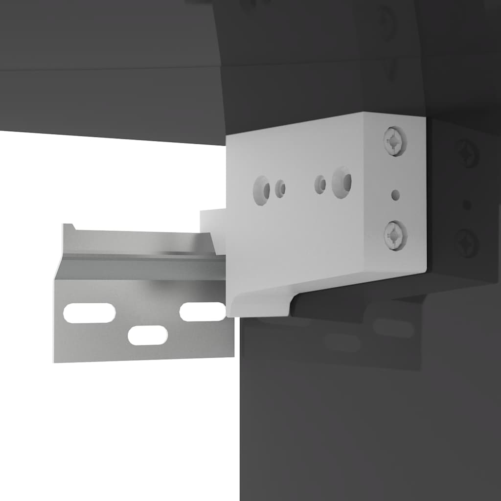 6-tlg. TV-Schrank-Set Hochglanz-Grau Holzwerkstoff