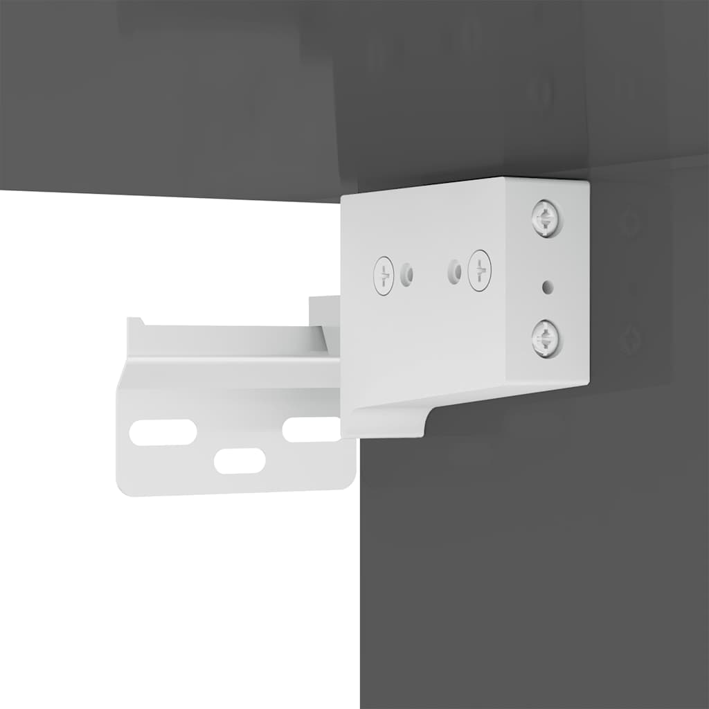 10-tlg. TV-Schrank-Set Hochglanz-Grau Holzwerkstoff