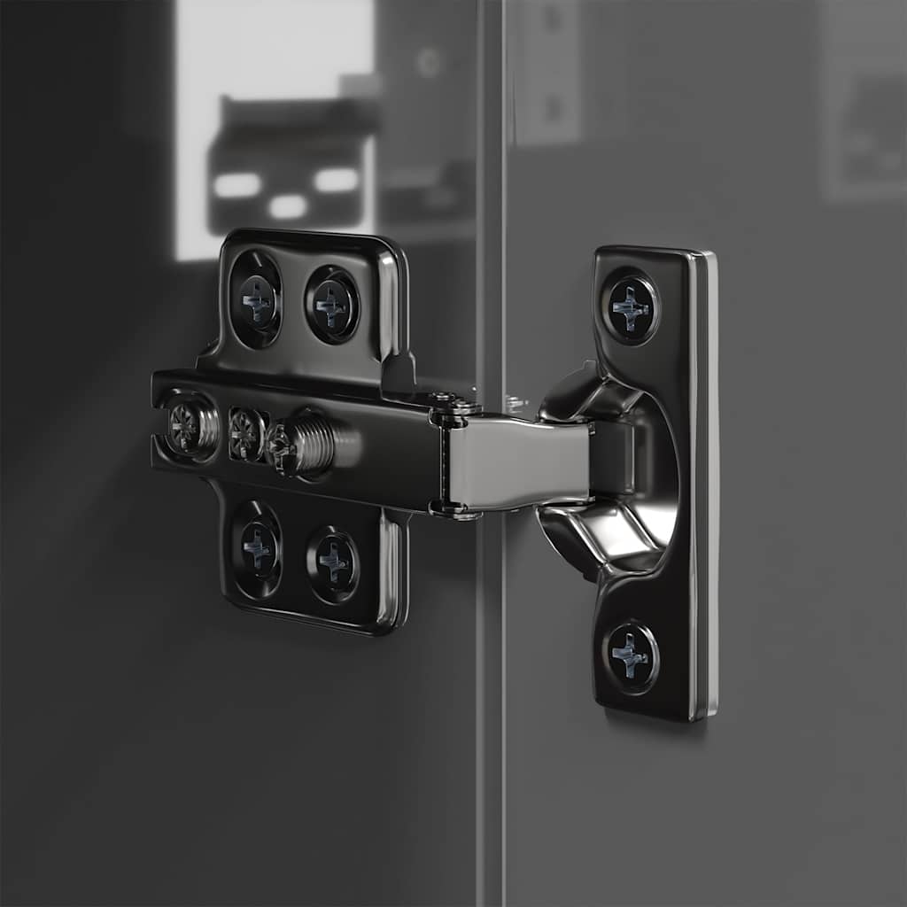 6-tlg. TV-Schrank-Set Hochglanz-Grau Holzwerkstoff