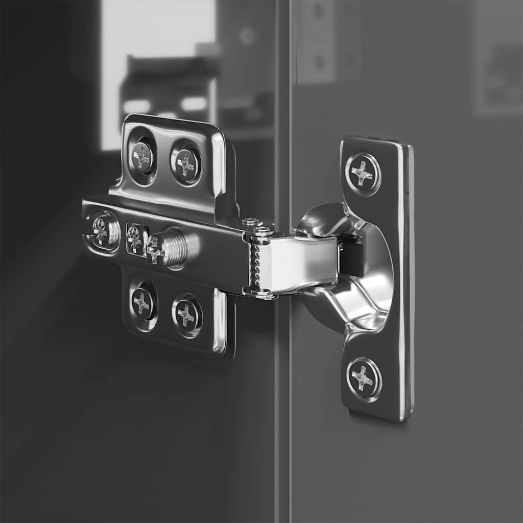 8-tlg. TV-Schrank-Set Hochglanz-Grau Holzwerkstoff