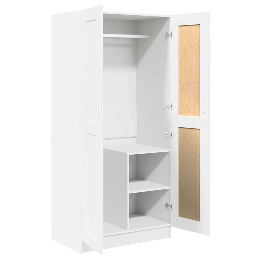 Kleiderschrank Weiß 82,5x51,5x180 cm Holzwerkstoff