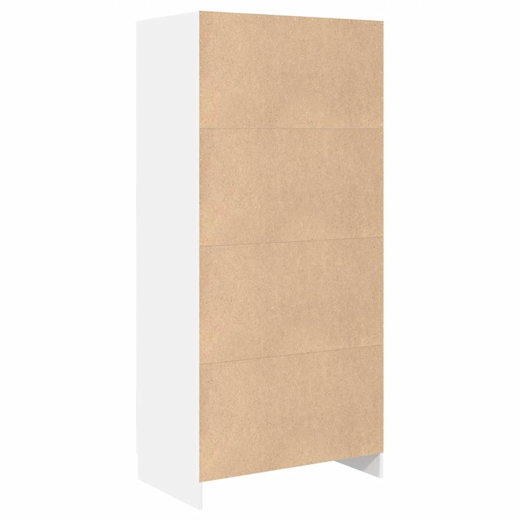 Kleiderschrank Weiß 82,5x51,5x180 cm Holzwerkstoff