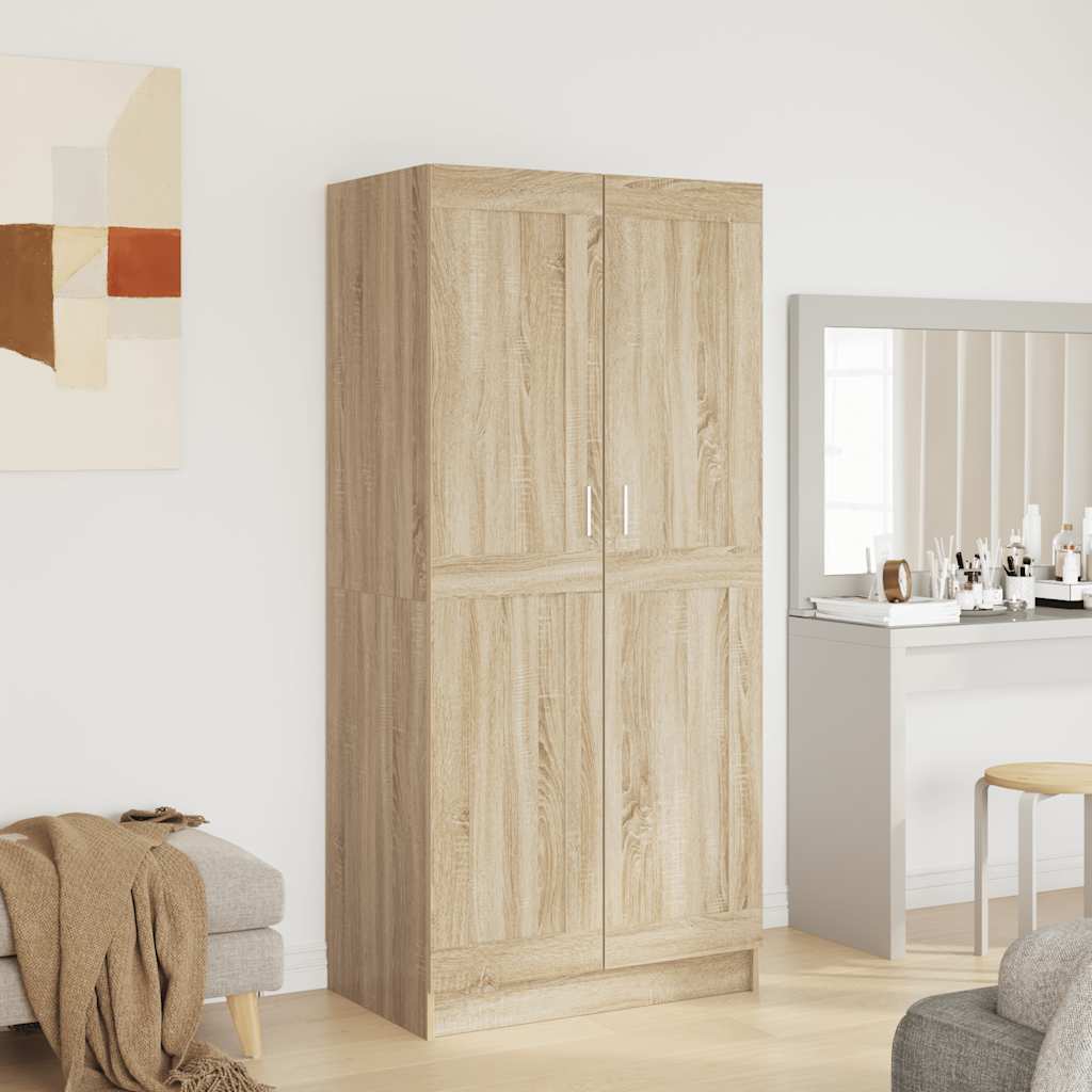 Kleiderschrank Sonoma-Eiche 82,5x51,5x180 cm Holzwerkstoff