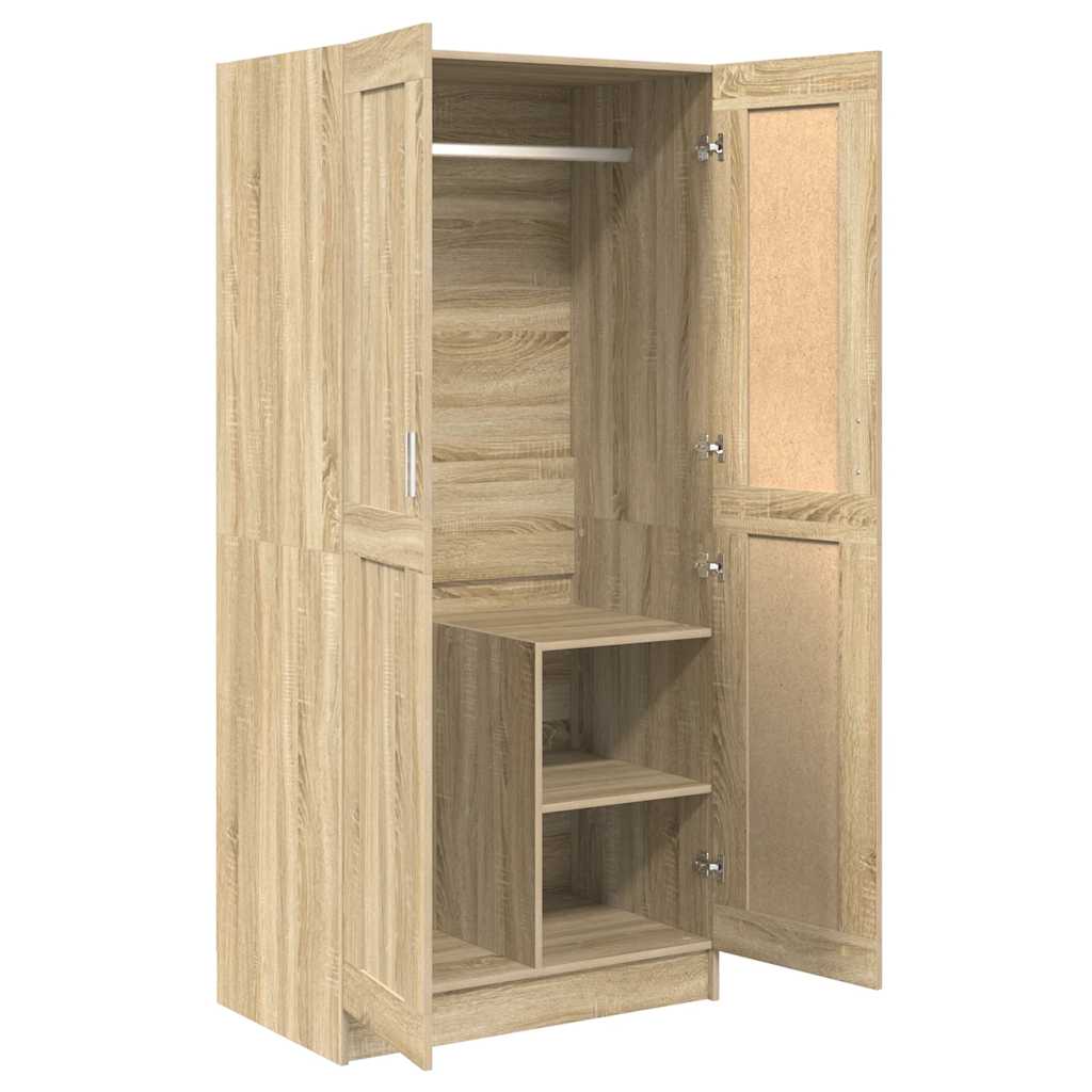 Kleiderschrank Sonoma-Eiche 82,5x51,5x180 cm Holzwerkstoff