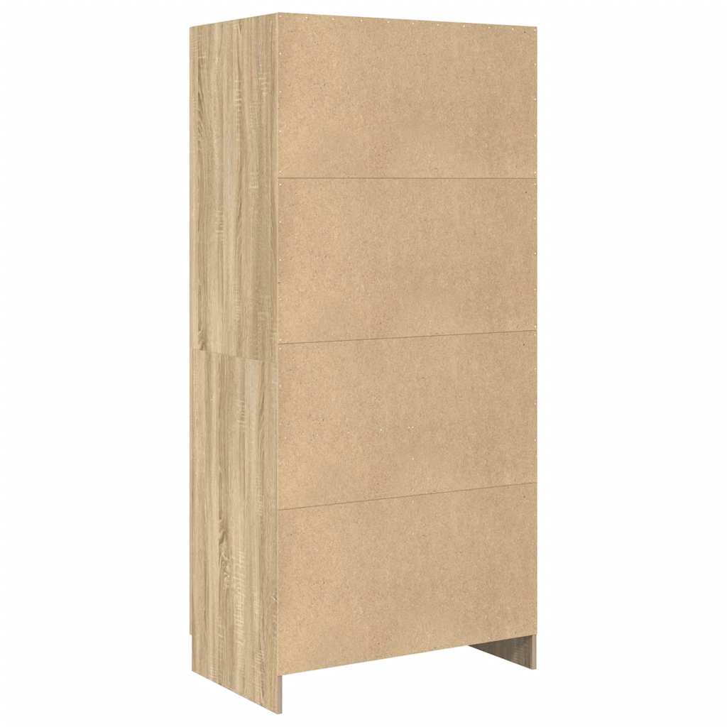 Kleiderschrank Sonoma-Eiche 82,5x51,5x180 cm Holzwerkstoff