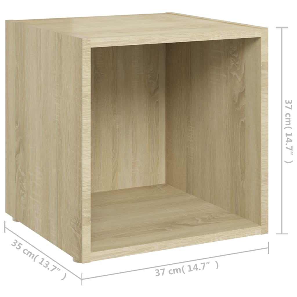 8-tlg. TV-Schrank-Set Sonoma-Eiche Holzwerkstoff