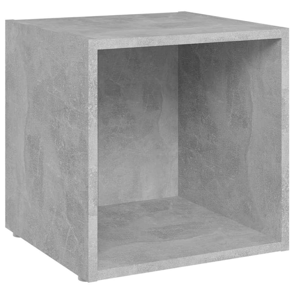 8-tlg. TV-Schrank-Set Betongrau Holzwerkstoff
