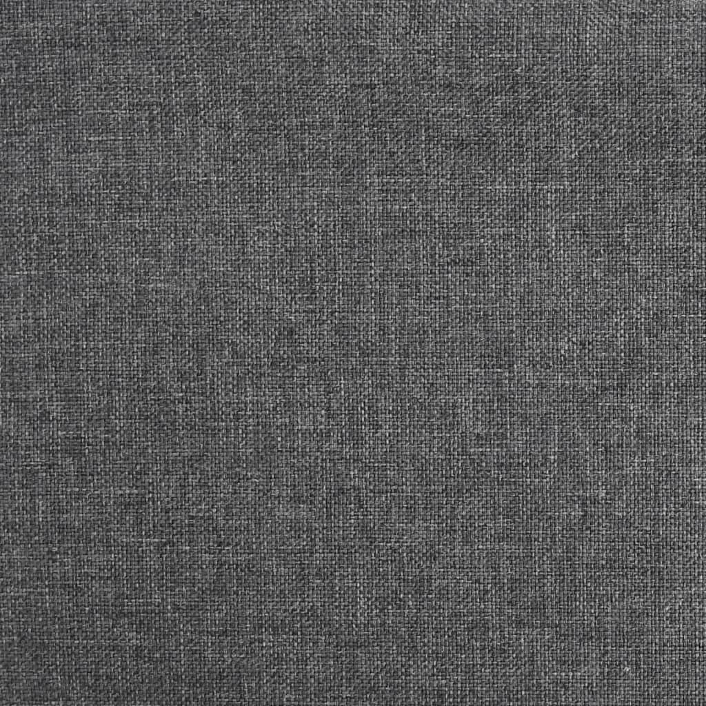 Schlafsofa 2-Sitzer mit 2 Kissen Dunkelgrau Stoff
