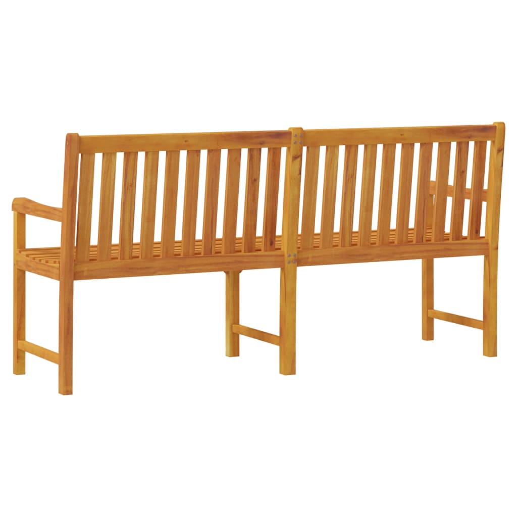 Gartenbank 180 cm Massivholz Akazie