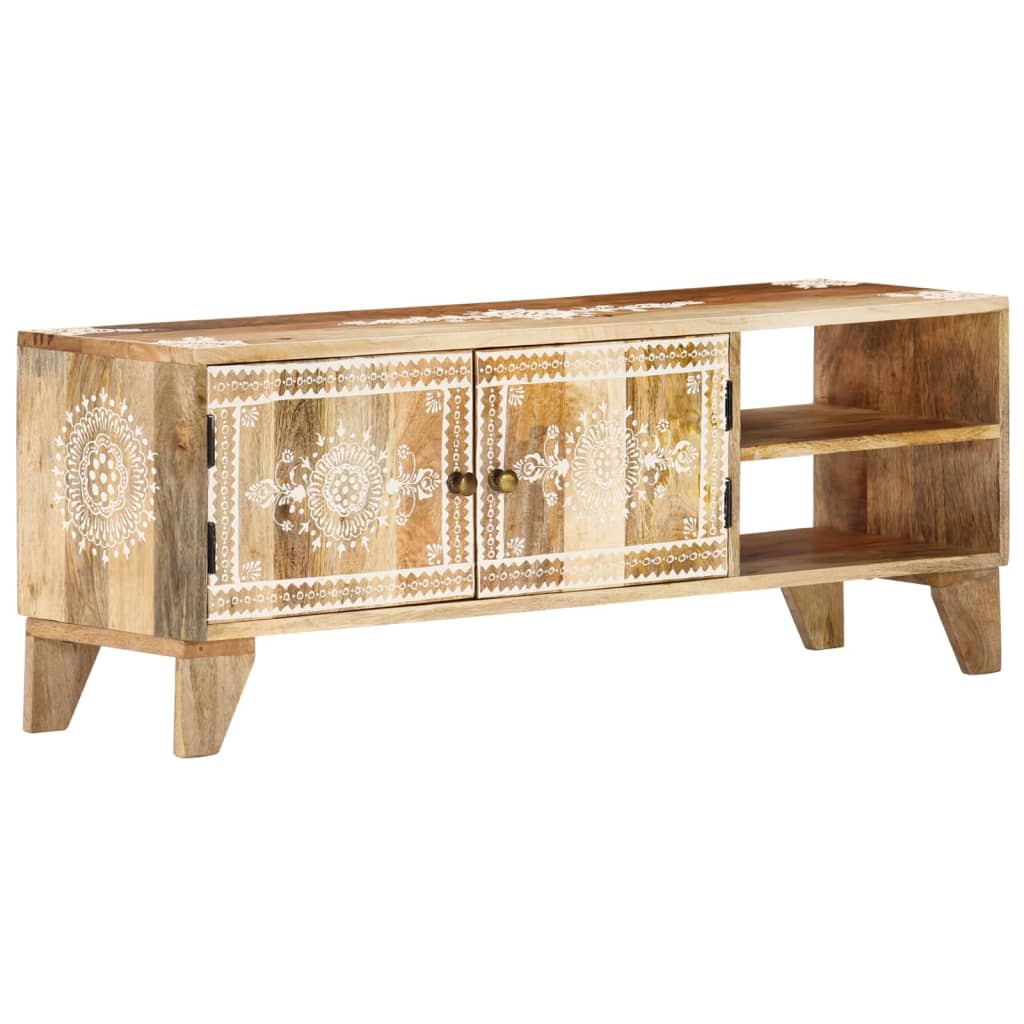 TV-Schrank 110x30x40 cm Massivholz Mango