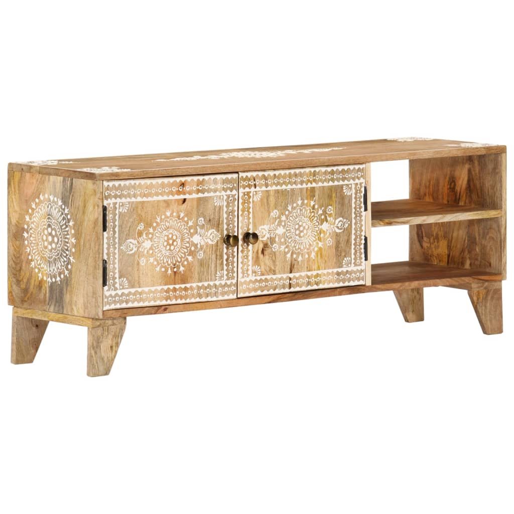 TV-Schrank 110x30x40 cm Massivholz Mango