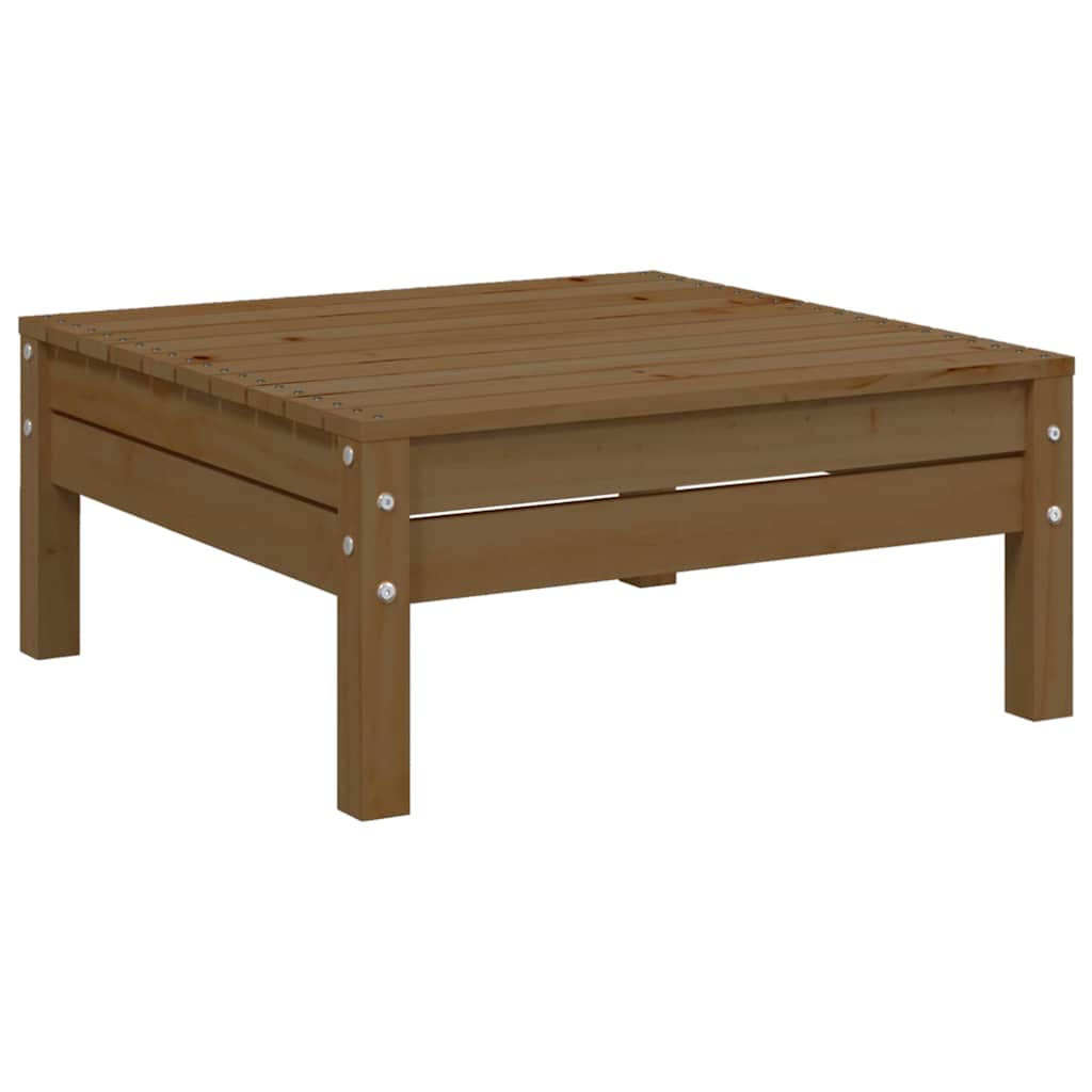 3-tlg. Garten-Lounge-Set mit Creme Kissen Massivholz Kiefer