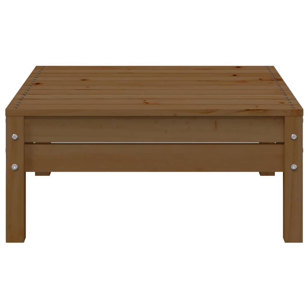 3-tlg. Garten-Lounge-Set mit Creme Kissen Massivholz Kiefer