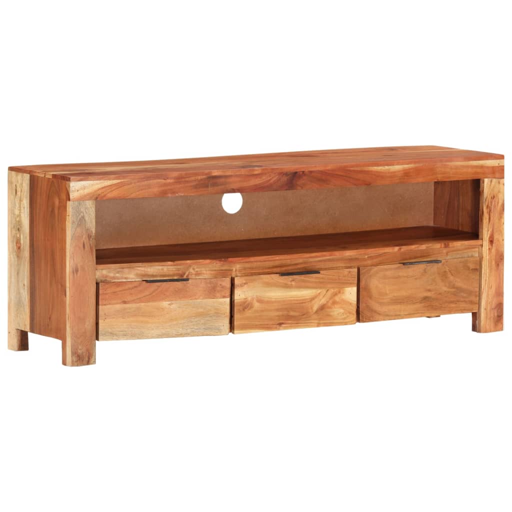 TV-Schrank 110x30x40 cm Massivholz Akazie