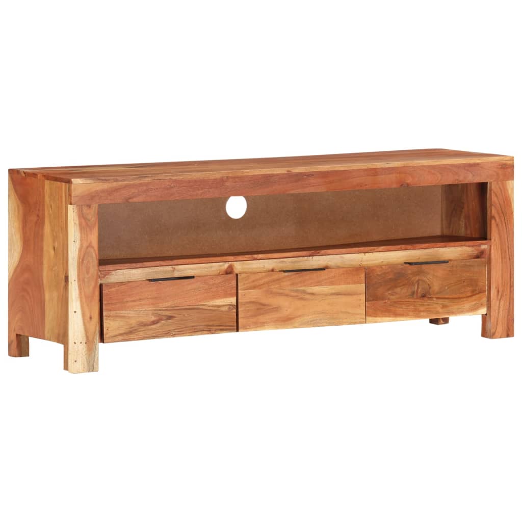 TV-Schrank 110x30x40 cm Massivholz Akazie