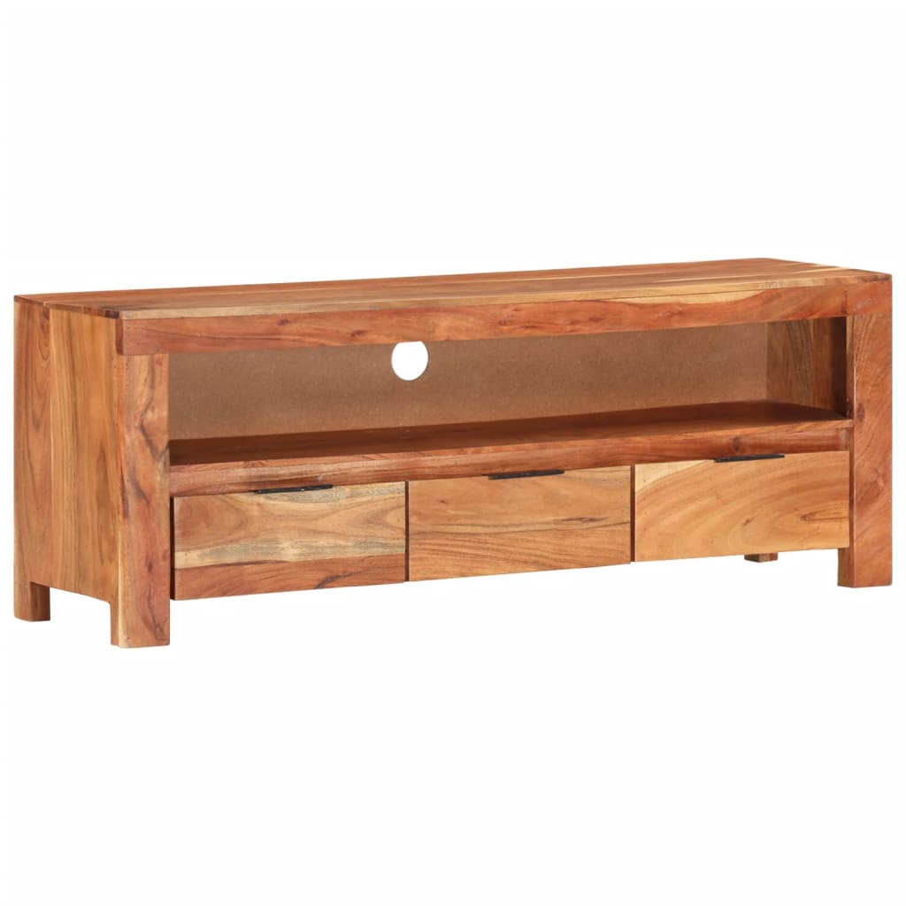 TV-Schrank 110x30x40 cm Massivholz Akazie