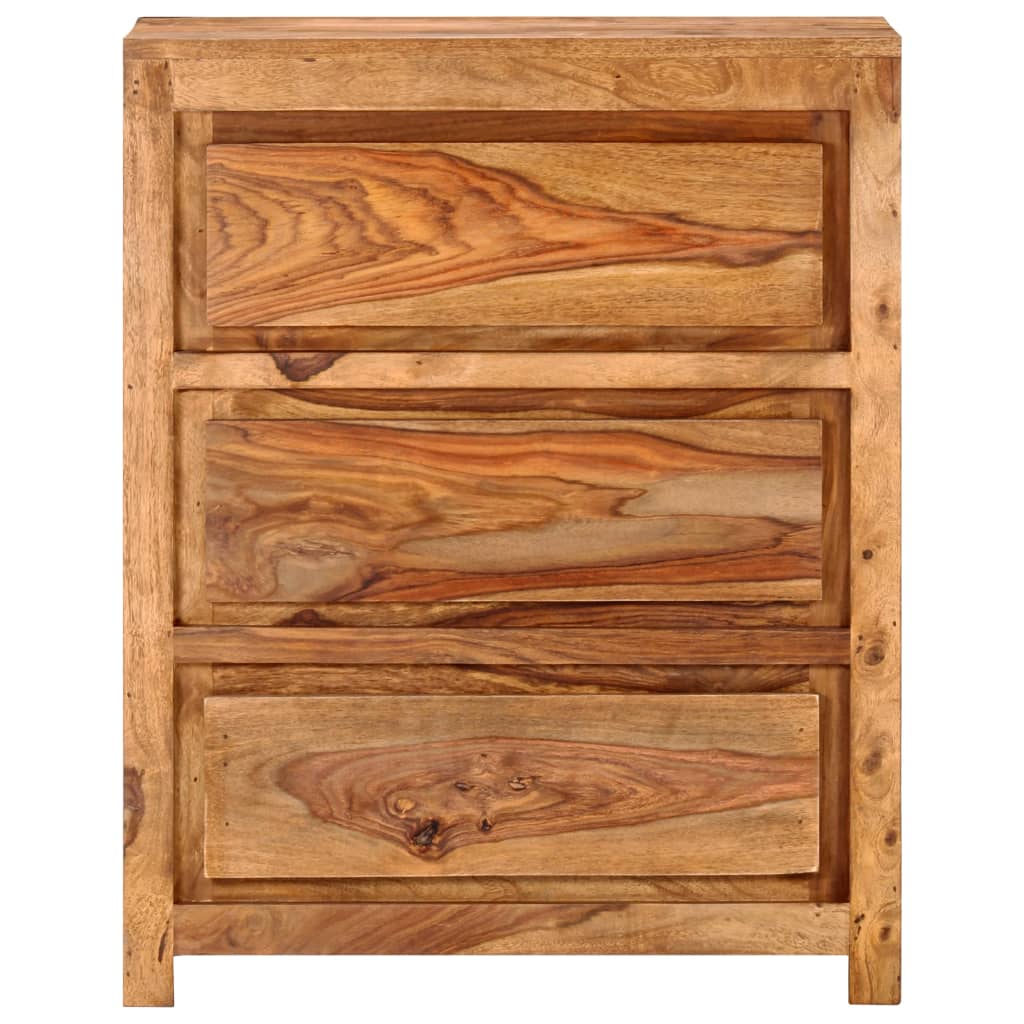 Schubladenschrank 60x33x75 cm Massivholz Akazie
