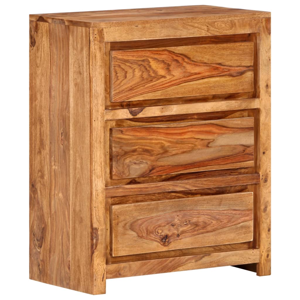 Schubladenschrank 60x33x75 cm Massivholz Akazie