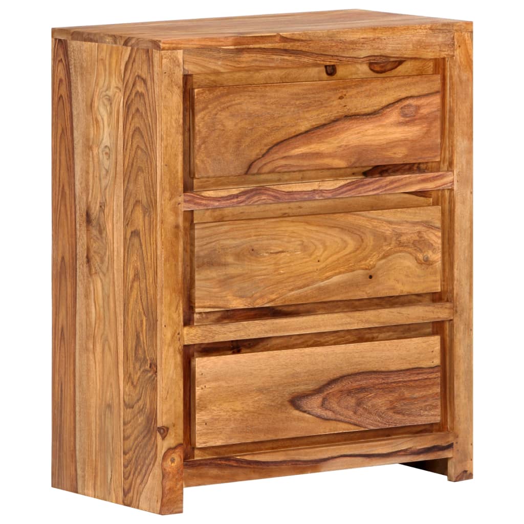 Schubladenschrank 60x33x75 cm Massivholz Akazie