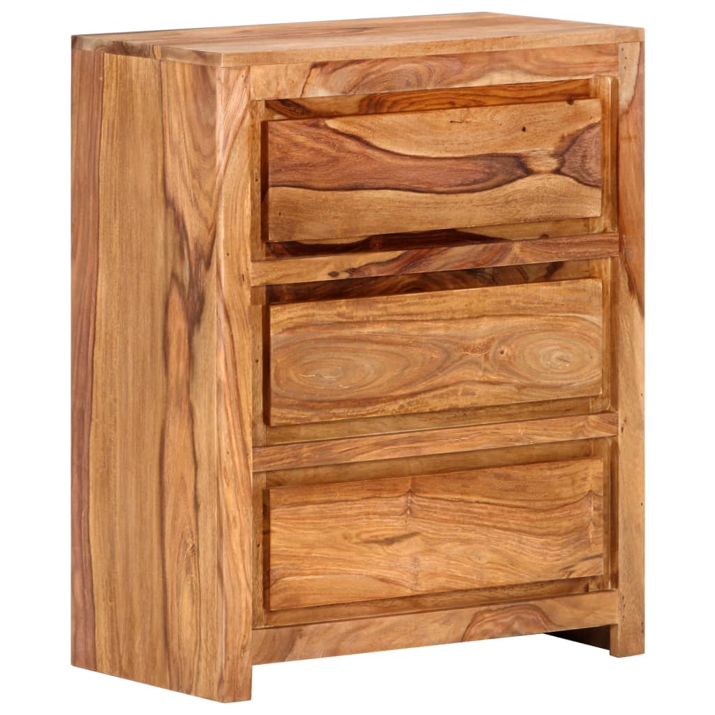 Schubladenschrank 60x33x75 cm Massivholz Akazie
