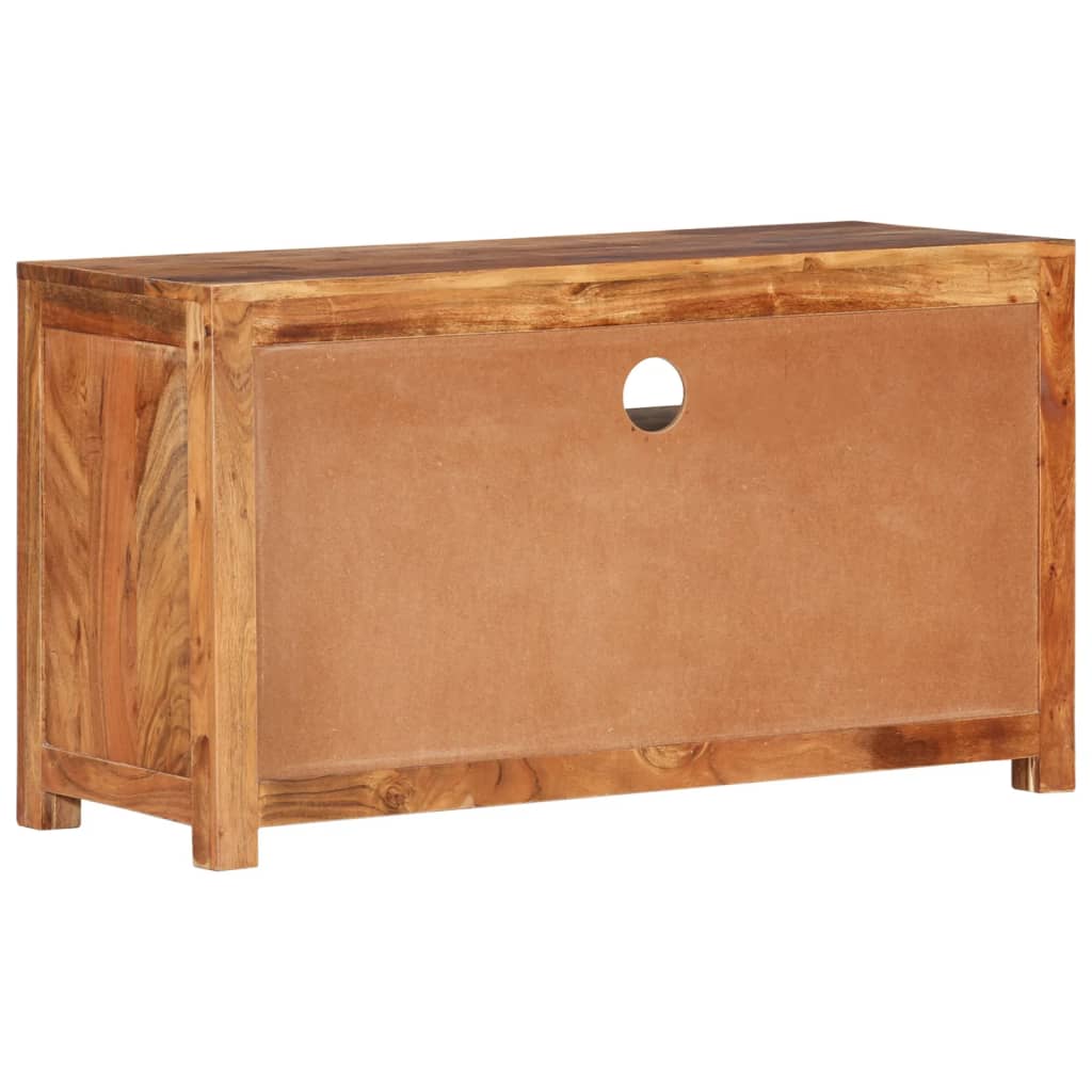 TV-Schrank 90x34,5x50 cm Massivholz Akazie