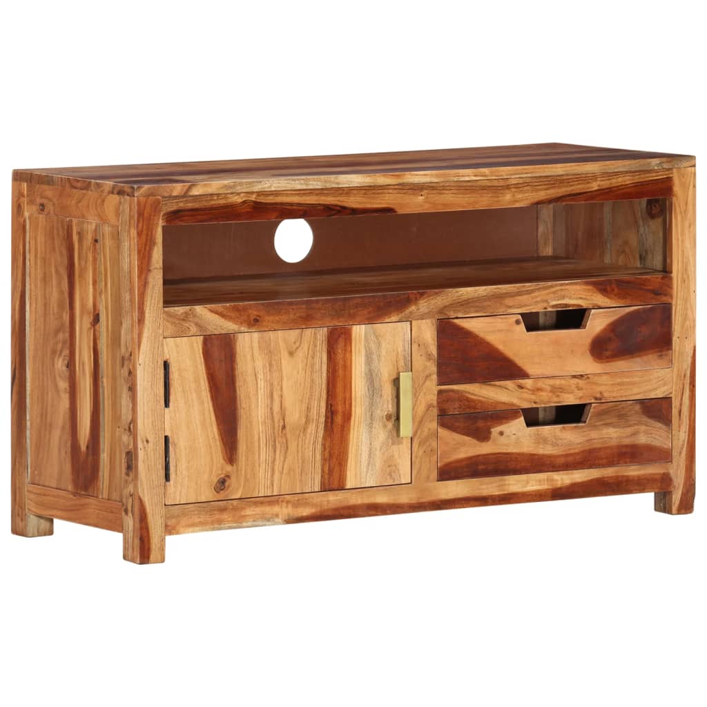 TV-Schrank 90x34,5x50 cm Massivholz Akazie