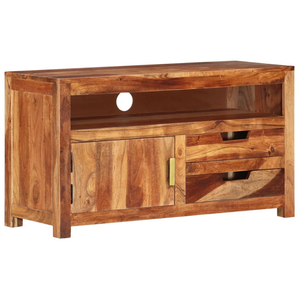TV-Schrank 90x34,5x50 cm Massivholz Akazie