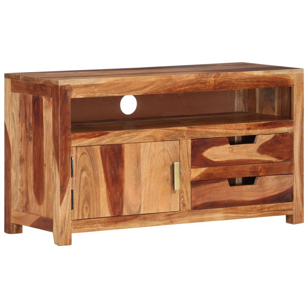 TV-Schrank 90x34,5x50 cm Massivholz Akazie