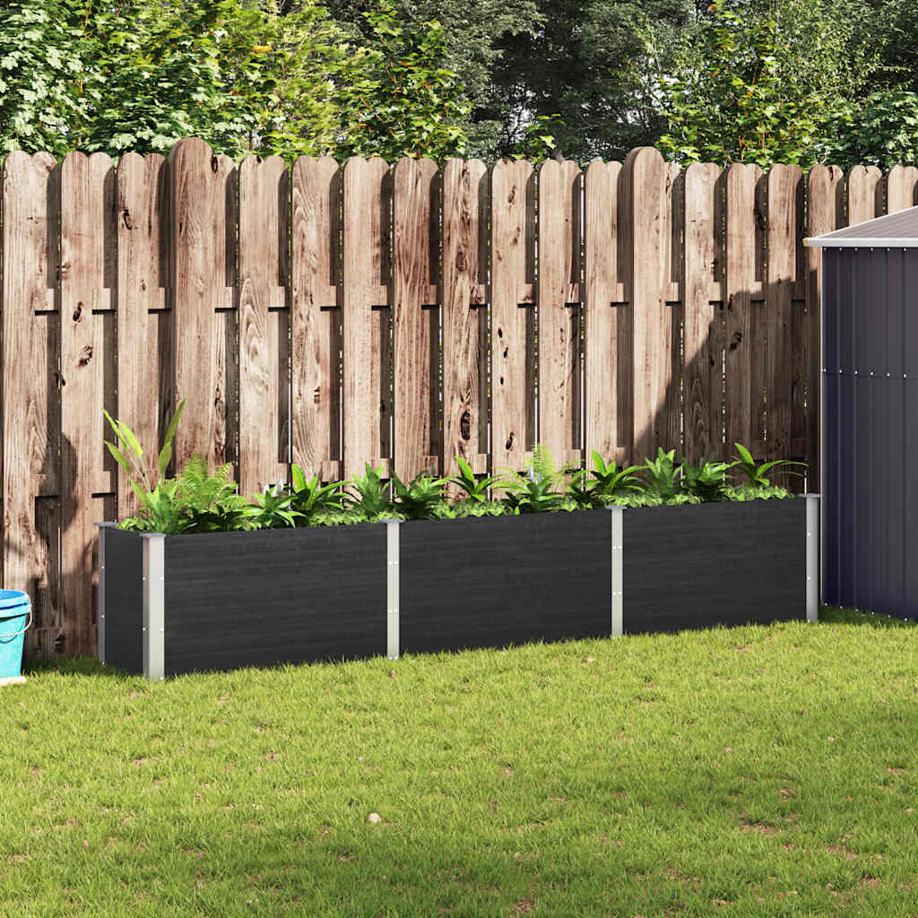 Garten-Hochbeet 300x50x54 cm WPC Grau