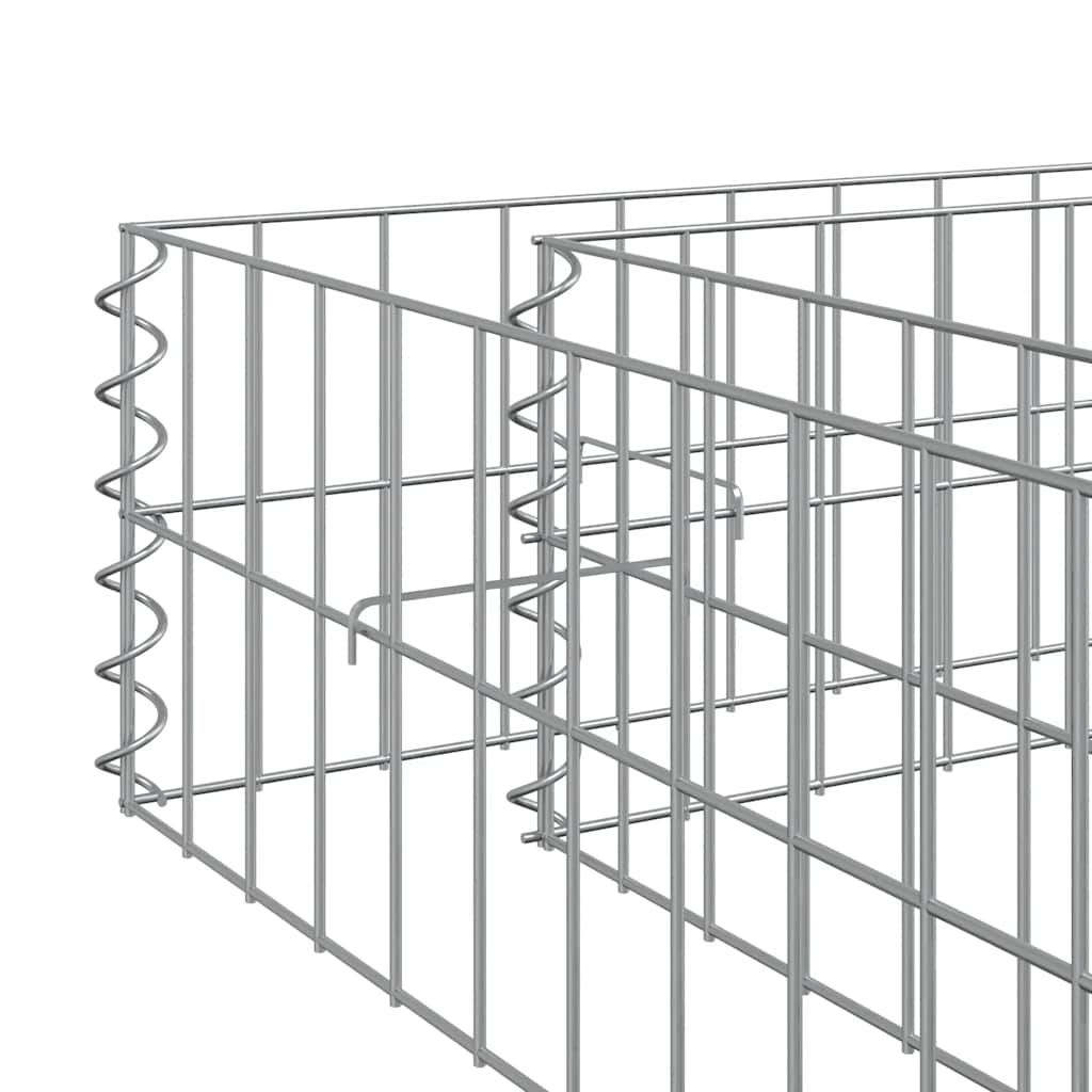 Gabionen-Hochbeet Verzinkter Stahl 1000x100x20 cm