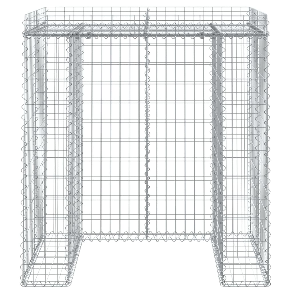 Gabionen-Mülltonnenbox 110x91x120 cm Verzinktes Eisen