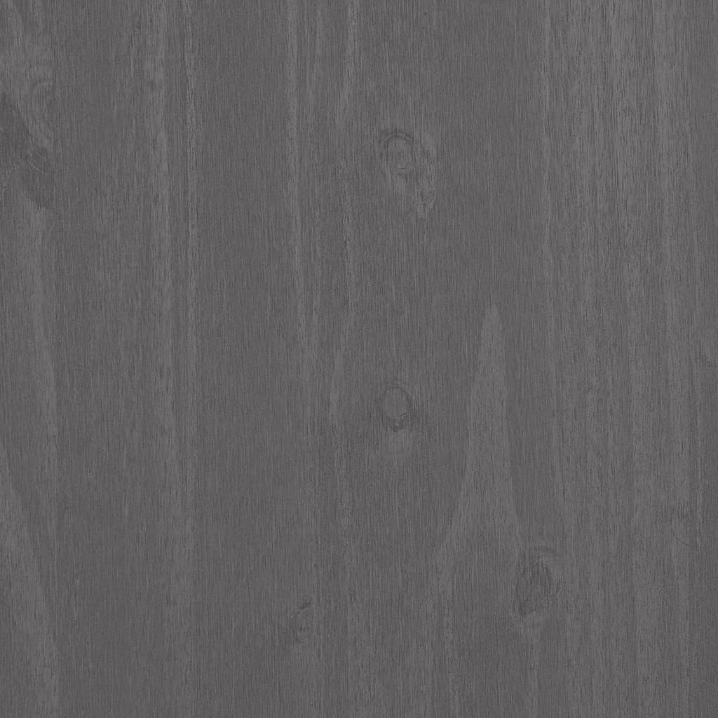 Kleiderschrank HAMAR Hellgrau 99x45x137 cm Massivholz Kiefer