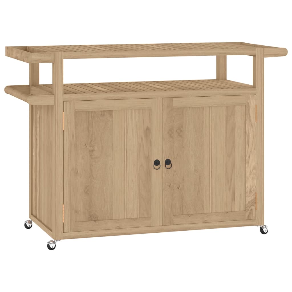 Barwagen 120x50x90 cm Massivholz Teak
