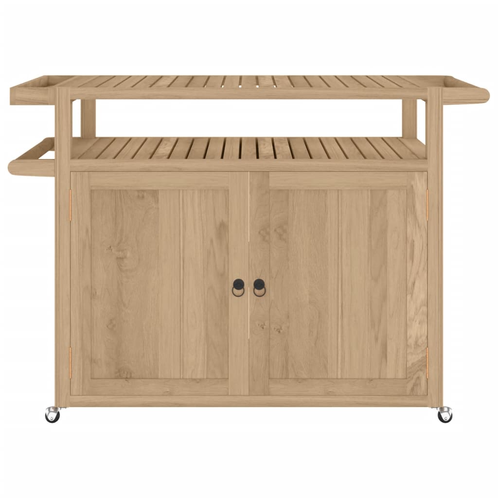 Barwagen 120x50x90 cm Massivholz Teak
