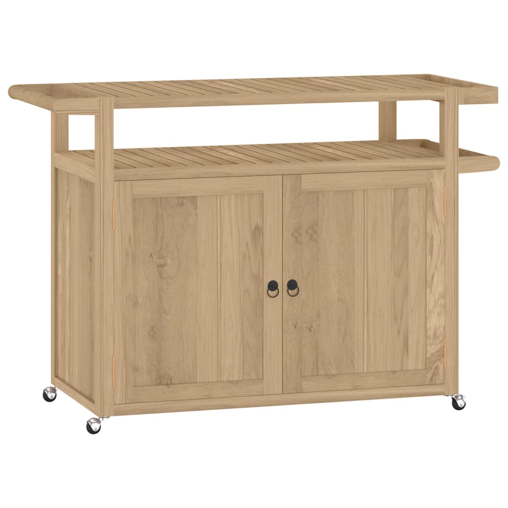Barwagen 120x50x90 cm Massivholz Teak