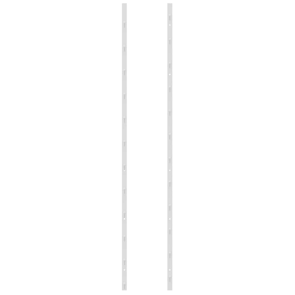 Wand-Weinregal für 36 Flaschen 2 Stk. Weiß Eisen