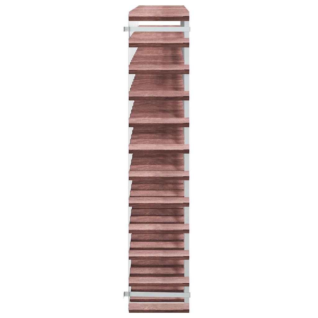 Weinregal für 120 Flaschen Braun Massivholz Kiefer