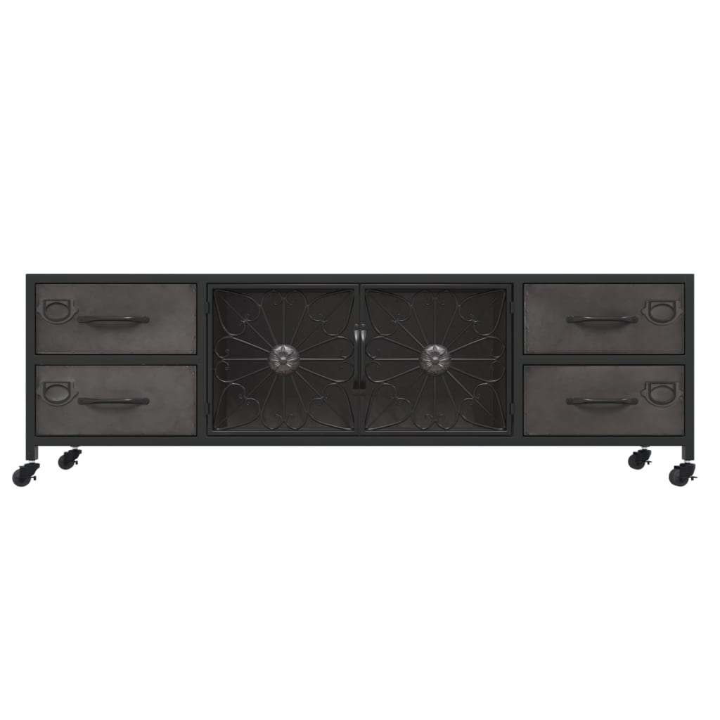 TV-Schrank Silbern 110x30x40 cm Eisen